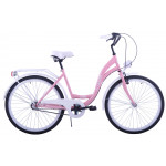 Mestský bicykel 26" Kozbike 26K35-S3 3 prevodový Púdrový